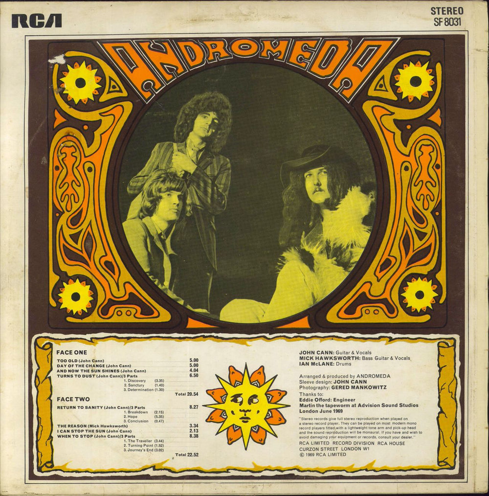 Andromeda Andromeda - VG/EX UK vinyl LP album (LP record)