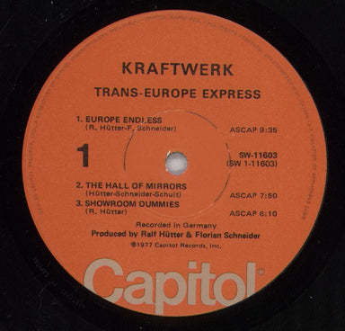 Kraftwerk Trans-Europe Express US vinyl LP album (LP record) KRALPTR444803