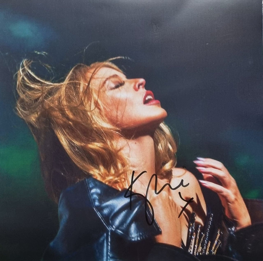 Kylie Minogue Tension - Clear Vinyl Numbered - Sealed + Autographed Print & Bag UK vinyl LP album (LP record) 4050538948356