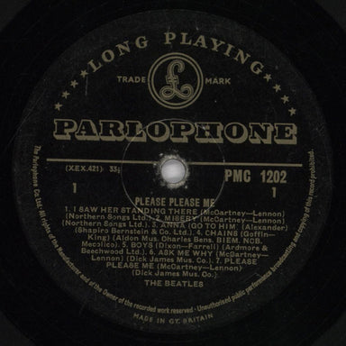 The Beatles Please Please Me - 2nd - Fair UK vinyl LP album (LP record) BTLLPPL835252