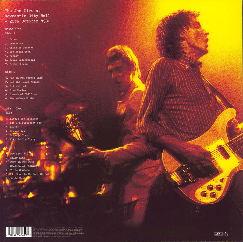 The Jam Live At Newcastle City Hall 28th October 1980 UK 2-LP vinyl record set (Double LP Album) 602547474490