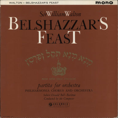 William Walton Belshazzar's Feast - Autographed UK vinyl LP album (LP record) 33CX1679
