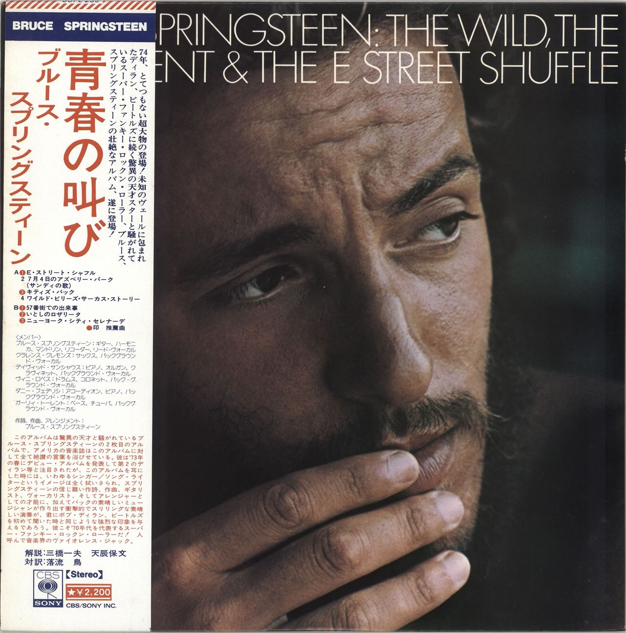 Bruce Springsteen The Wild, The Innocent And The E Street Shuffle