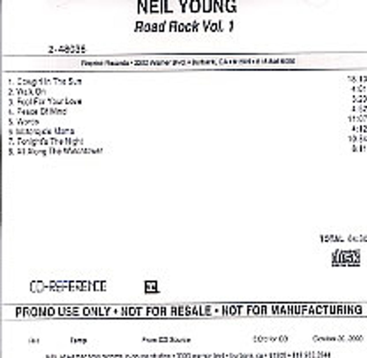 neil young road rock volume 1