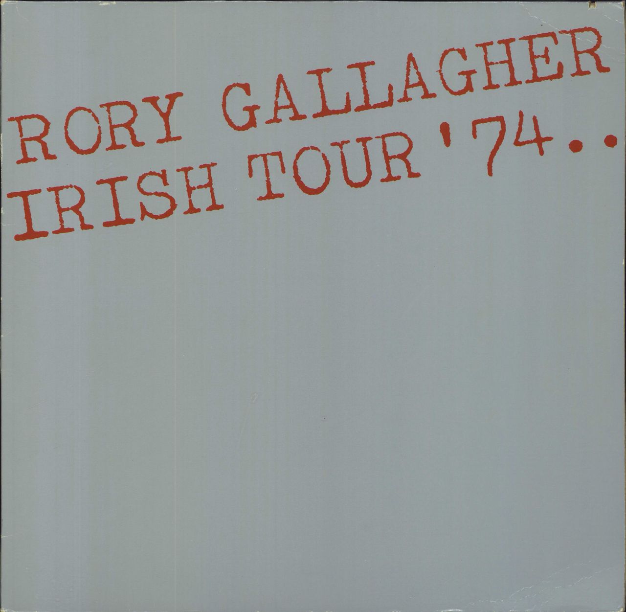 Rory Gallagher Irish Tour '74 German 2-LP vinyl set — RareVinyl.com