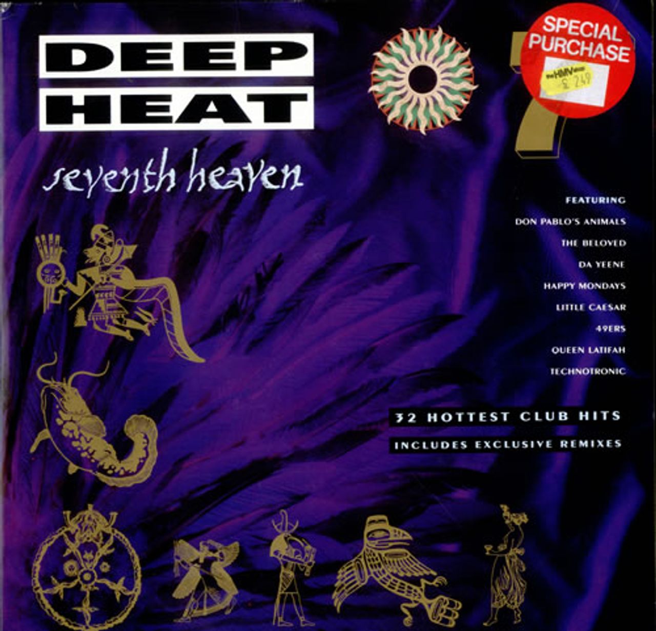 Various-Dance Deep Heat Seventh Heaven UK 2-LP vinyl set —
