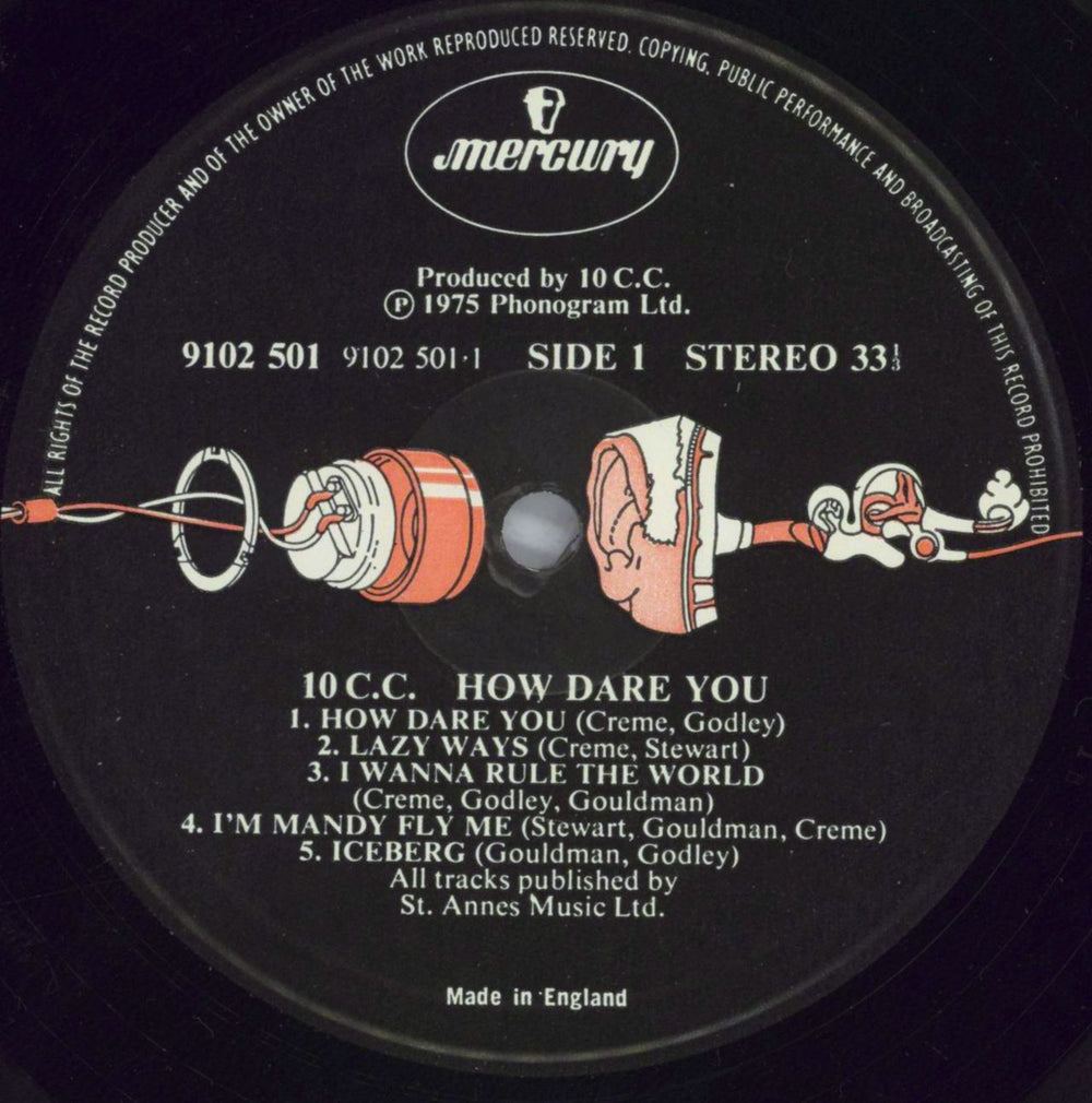 10cc How Dare You! UK vinyl LP album (LP record) 10CLPHO823941