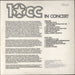 10cc In Concert UK vinyl LP album (LP record)