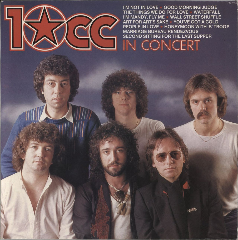 10cc In Concert UK vinyl LP album (LP record) CN2056