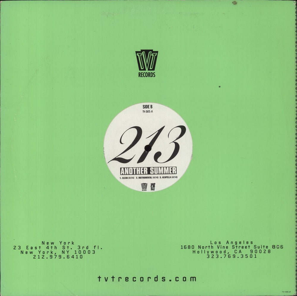 213 Groupie Luv US Promo 12" vinyl single (12 inch record / Maxi-single)