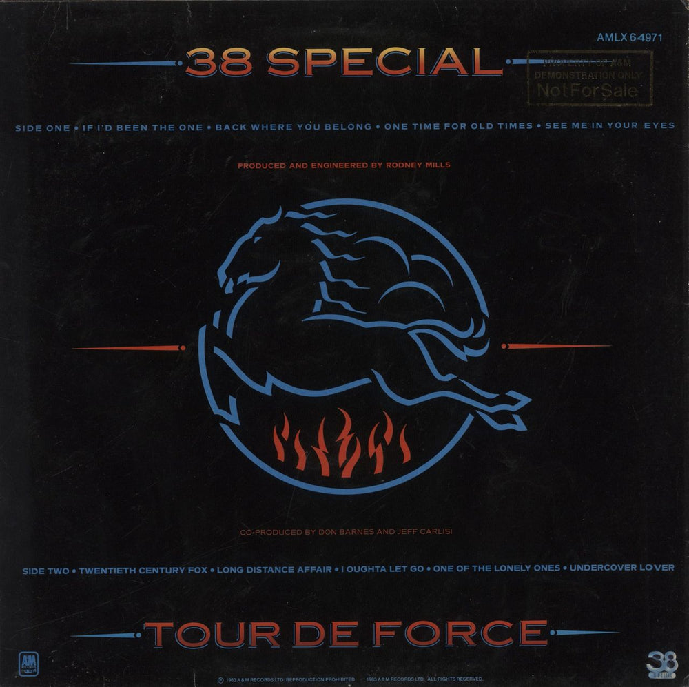 38 Special Tour De Force UK vinyl LP album (LP record)