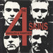 4-Skins Singles & Rarities - Red & White Vinyl - Sealed UK 2-LP vinyl record set (Double LP Album) LETV126LP