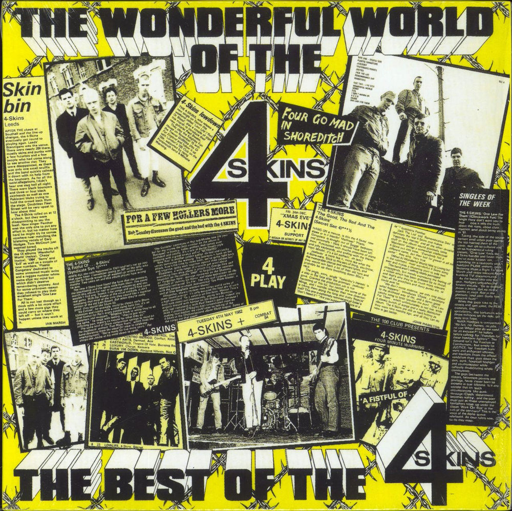 4-Skins The Wonderful World Of The 4 Skins UK vinyl LP album (LP record) STEPLP27