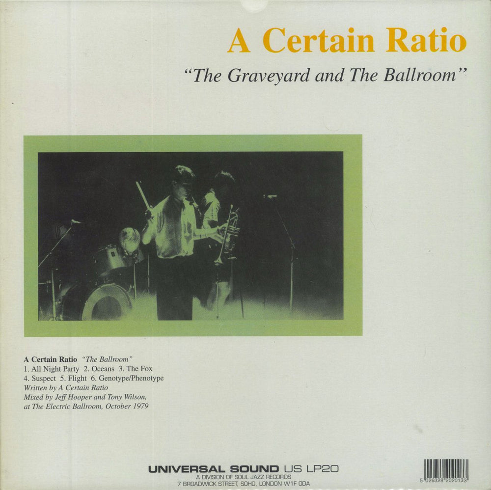 A Certain Ratio The Graveyard And The Ballroom - Hype-sticker UK vinyl LP album (LP record) 5026328202013