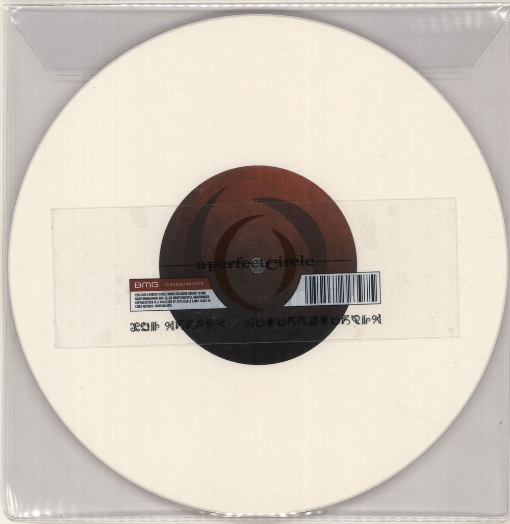 A Perfect Circle The Doomed / Disillusioned - White Vinyl UK 10" vinyl single (10 inch record) 4050538363975