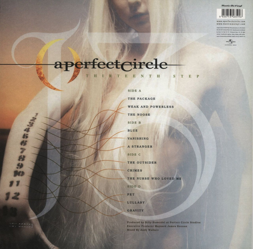 A Perfect Circle Thirteenth Step - Yellow / Red Mixed 180gram Vinyl UK 2-LP vinyl record set (Double LP Album) 600753485996