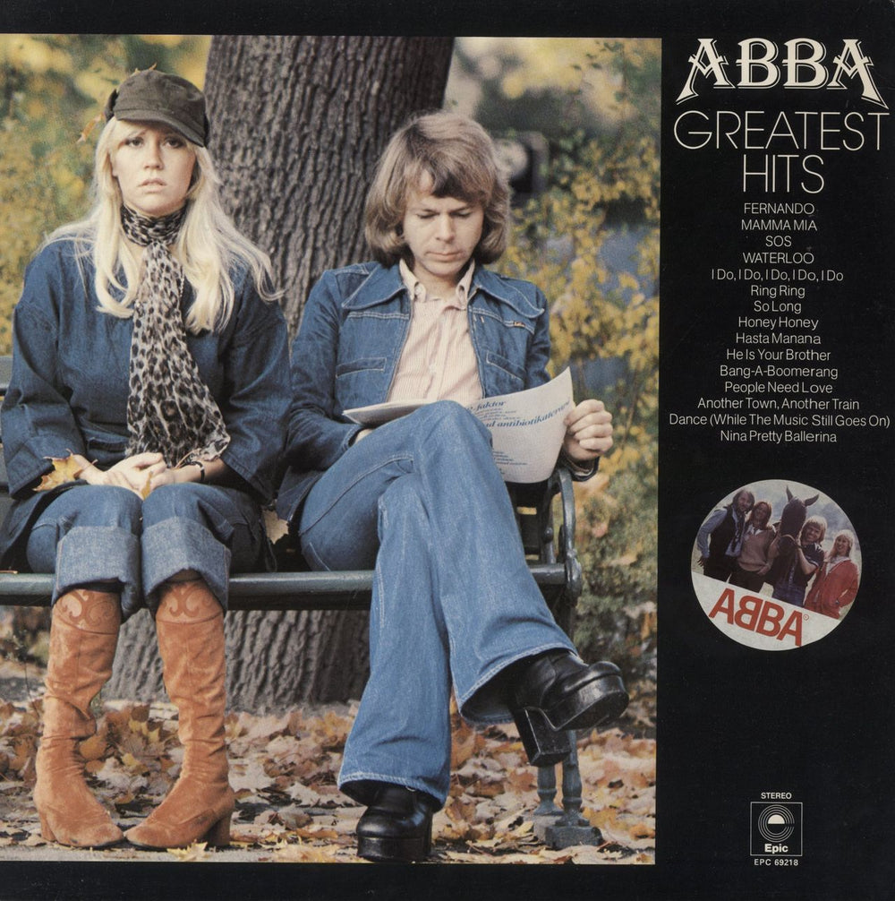 Abba Greatest Hits - 3rd - Stickered sleeve UK vinyl LP album (LP record) EPC69218