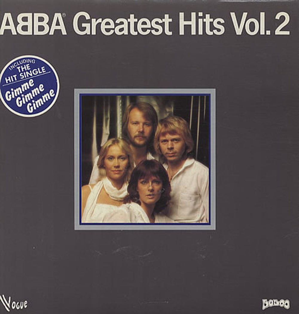 Abba Greatest Hits Vol. 2 - 2nd French vinyl LP album (LP record) 508580