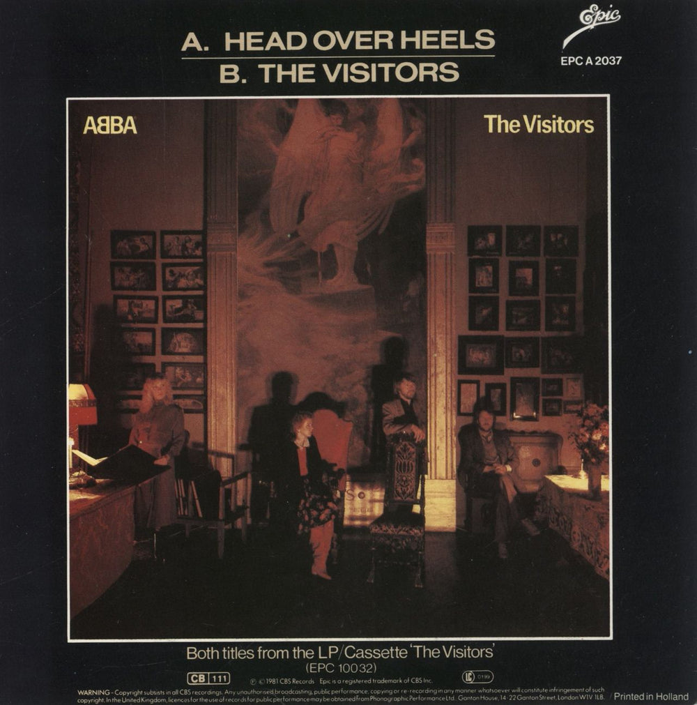 Abba Head Over Heels Dutch 7" vinyl single (7 inch record / 45)