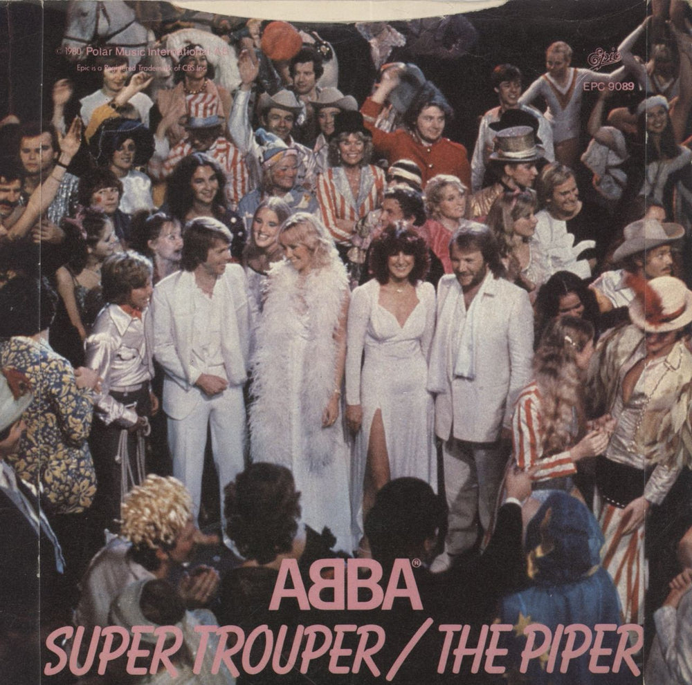 Abba Super Trouper - P/S - Inj UK 7" vinyl single (7 inch record / 45)