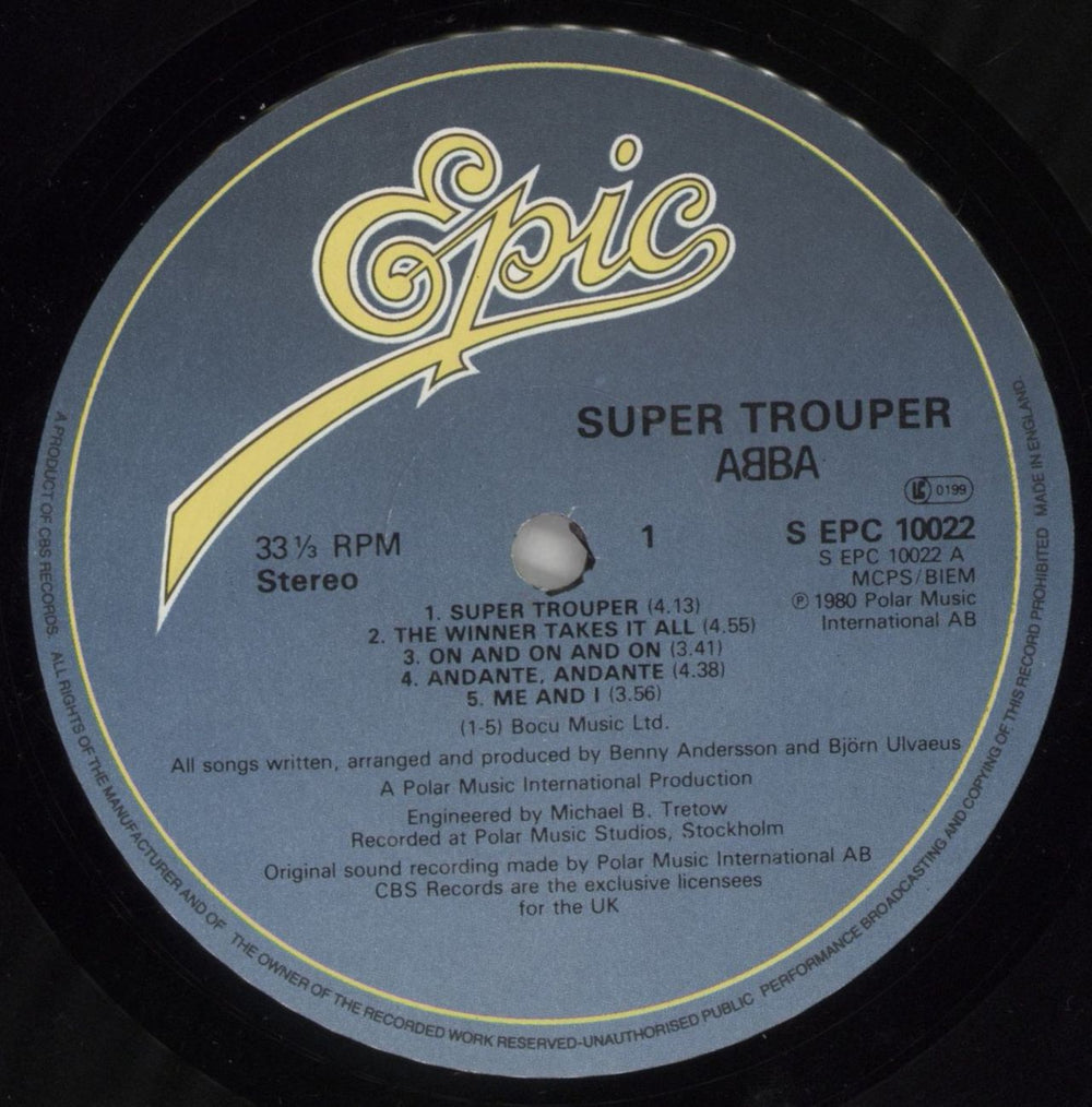 Abba Super Trouper - Saab - EX Dutch vinyl LP album (LP record) ABBLPSU653309