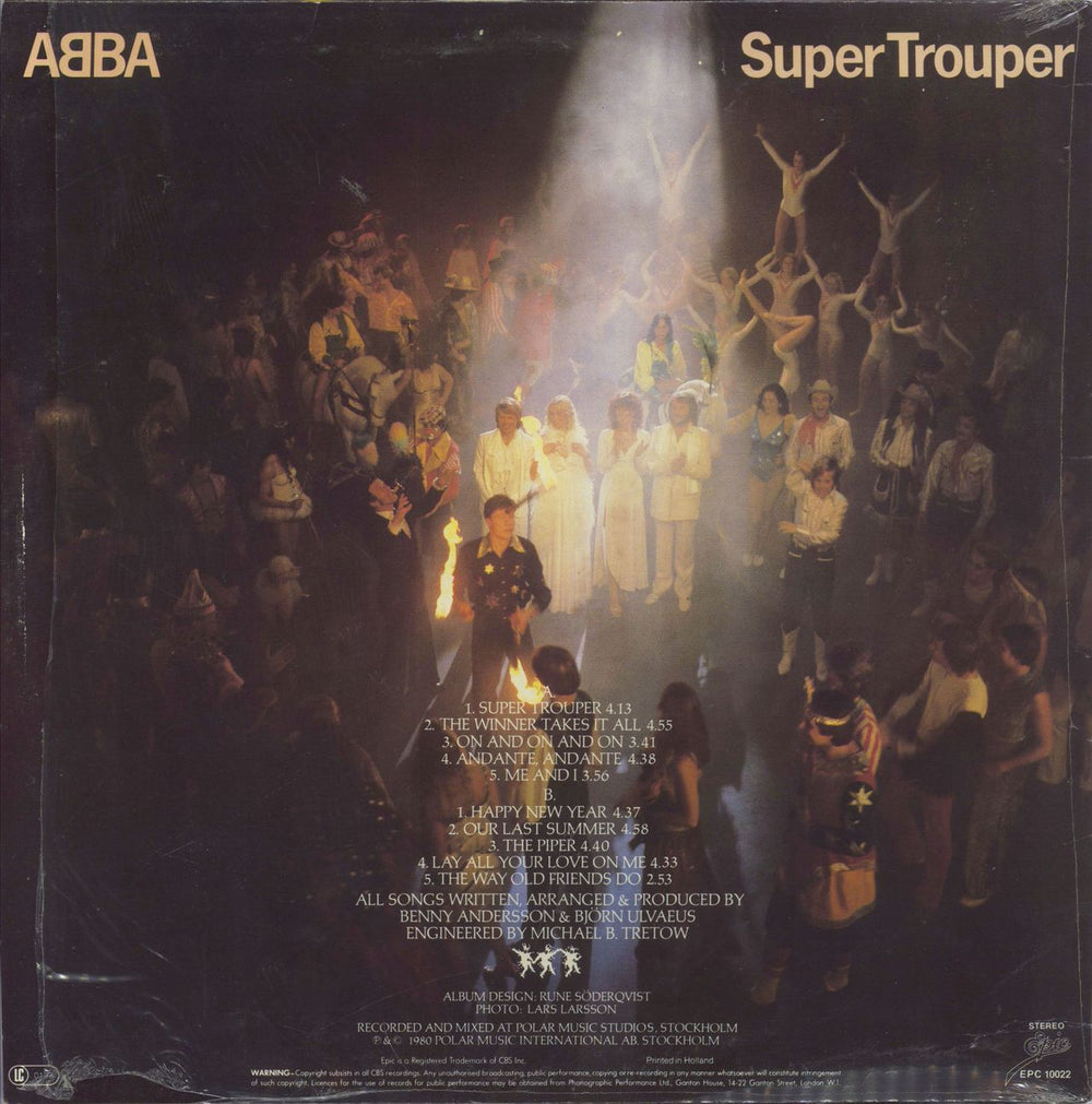 Abba Super Trouper - Win A Saab Sleeve - Shrink Dutch vinyl LP album (LP record)