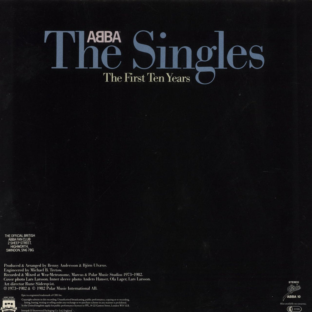 Abba The Singles - The First Ten Years + Hype Sticker - EX UK 2-LP vinyl record set (Double LP Album)