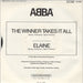 Abba The Winner Takes It All French 7" vinyl single (7 inch record / 45) ABB07TH48247