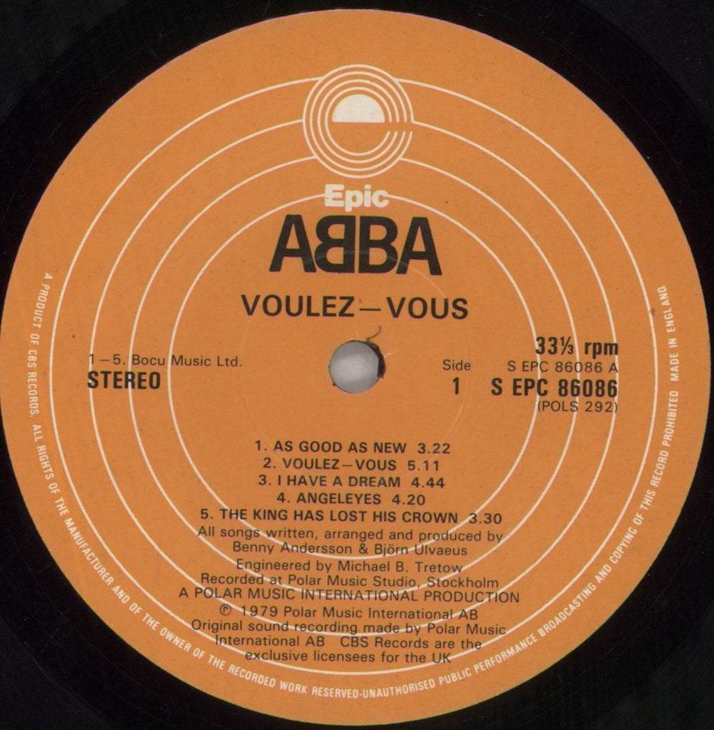 Abba Voulez-Vous UK vinyl LP album (LP record) ABBLPVO02183