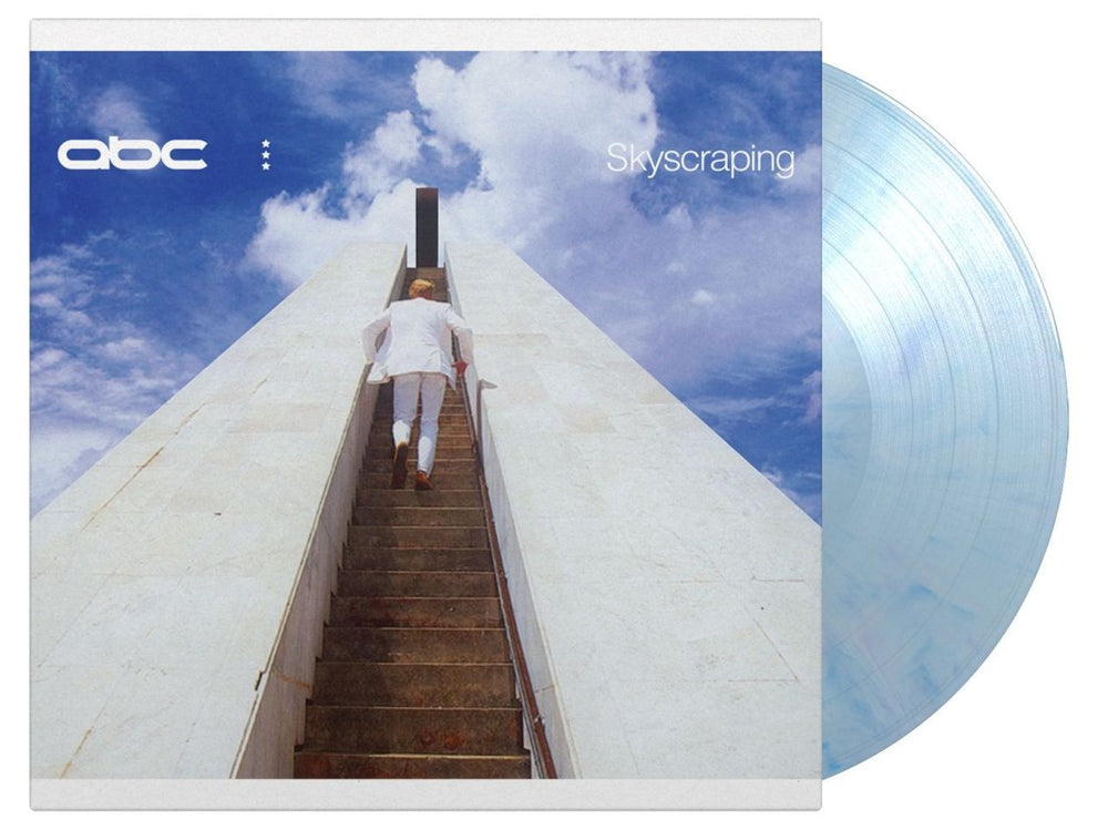 ABC Skyscraping - White & Blue Marbled Vinyl 180 Gram UK vinyl LP album (LP record) MOVLP3296