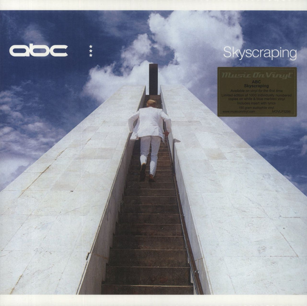 ABC Skyscraping - White & Blue Marbled Vinyl 180 Gram UK vinyl LP album (LP record) MOVLP3296