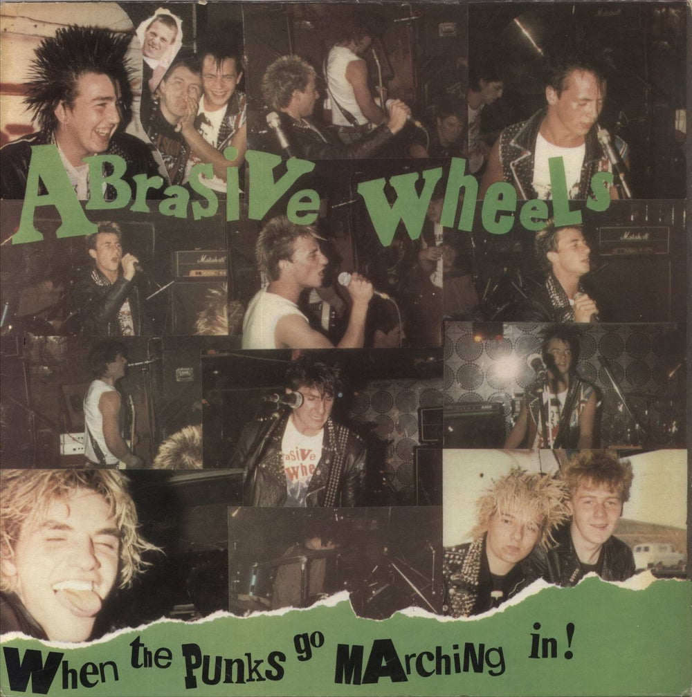 Abrasive Wheels When The Punks Go Marching In UK vinyl LP album (LP record) CITY001