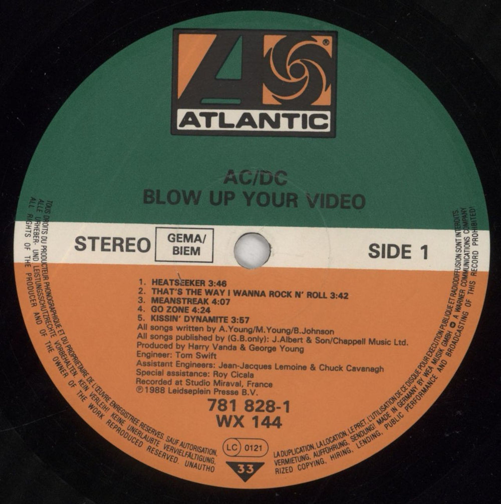 AC/DC Blow Up Your Video - EX UK vinyl LP album (LP record) ACDLPBL675202