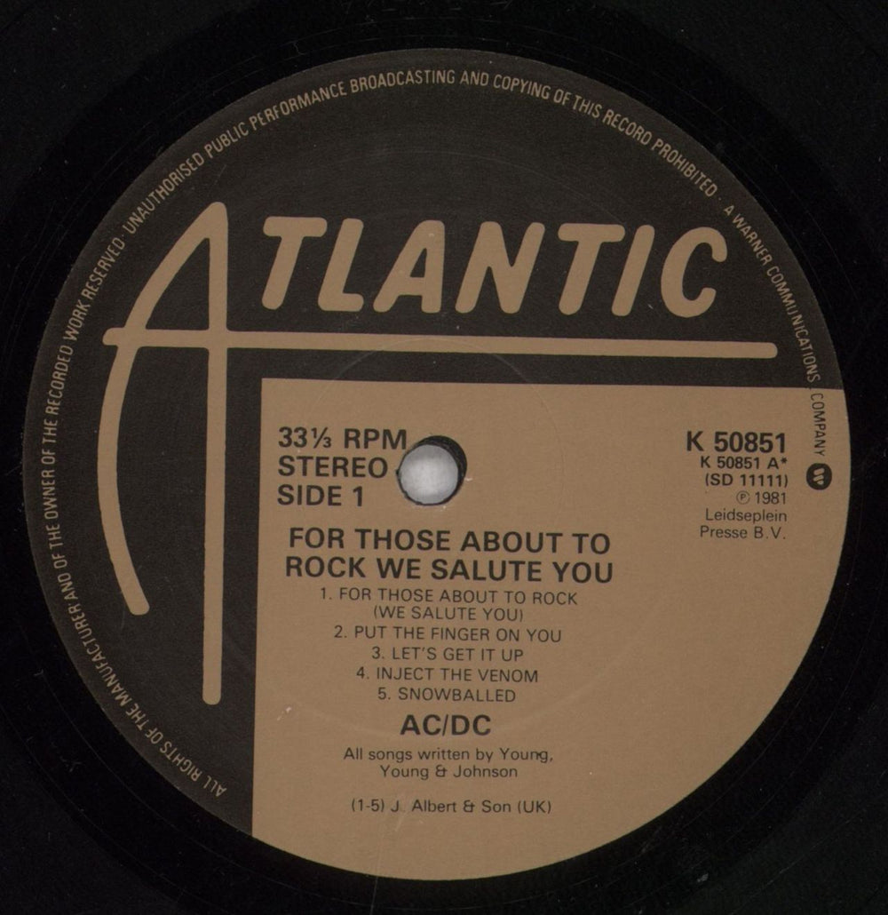 AC/DC For Those About To Rock We Salute You - EX UK vinyl LP album (LP record) ACDLPFO194628