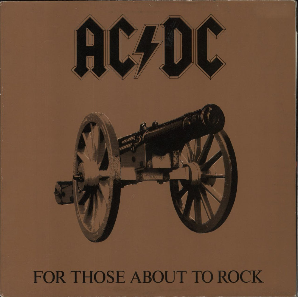 AC/DC For Those About To Rock We Salute You - EX UK vinyl LP album (LP record) K50851