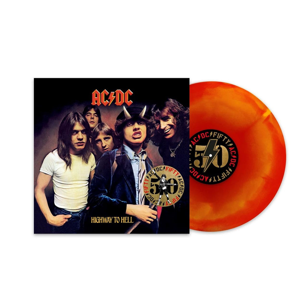 AC/DC Highway To Hell - 'Hellfire' Red & Orange Vinyl 50th Anniversary Edition - Sealed UK vinyl LP album (LP record) ACDLPHI838874