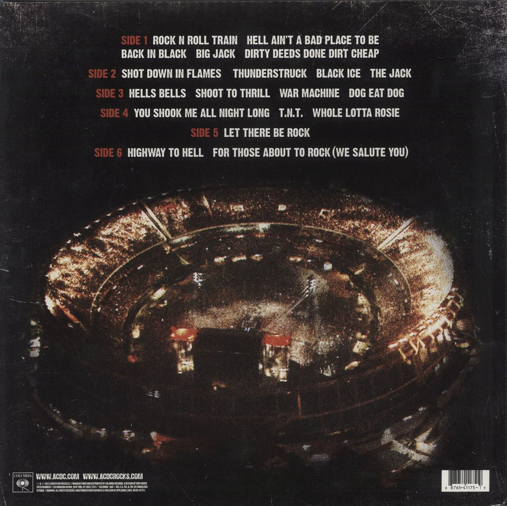 AC/DC Live At River Plate - Red Vinyl - Sealed UK 3-LP vinyl record set (Triple LP Album) ACD3LLI601925