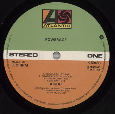AC/DC Powerage - Cold Hearted Man - A1/B1 - EX UK Vinyl LP
