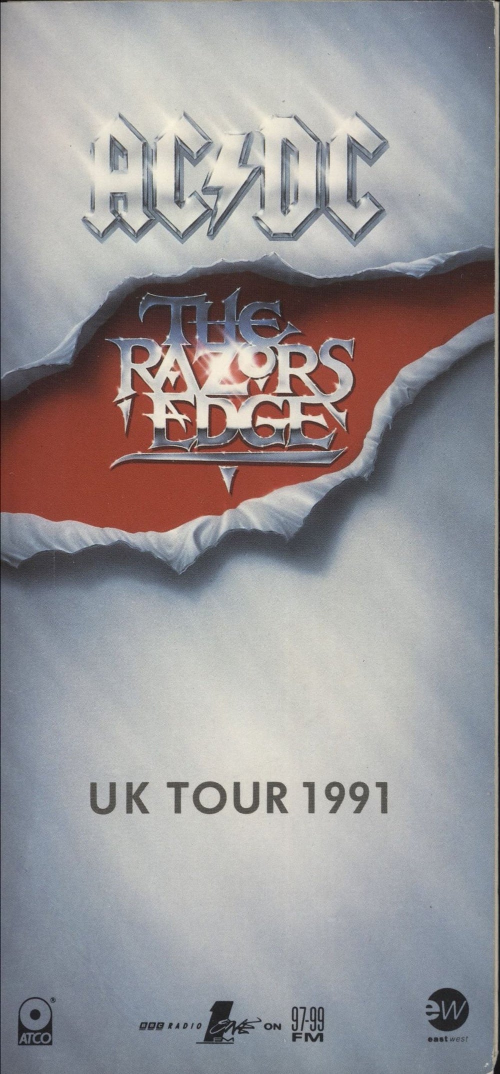 AC/DC The Razors Edge Tour 1990/91 + Ticket Stub UK tour programme