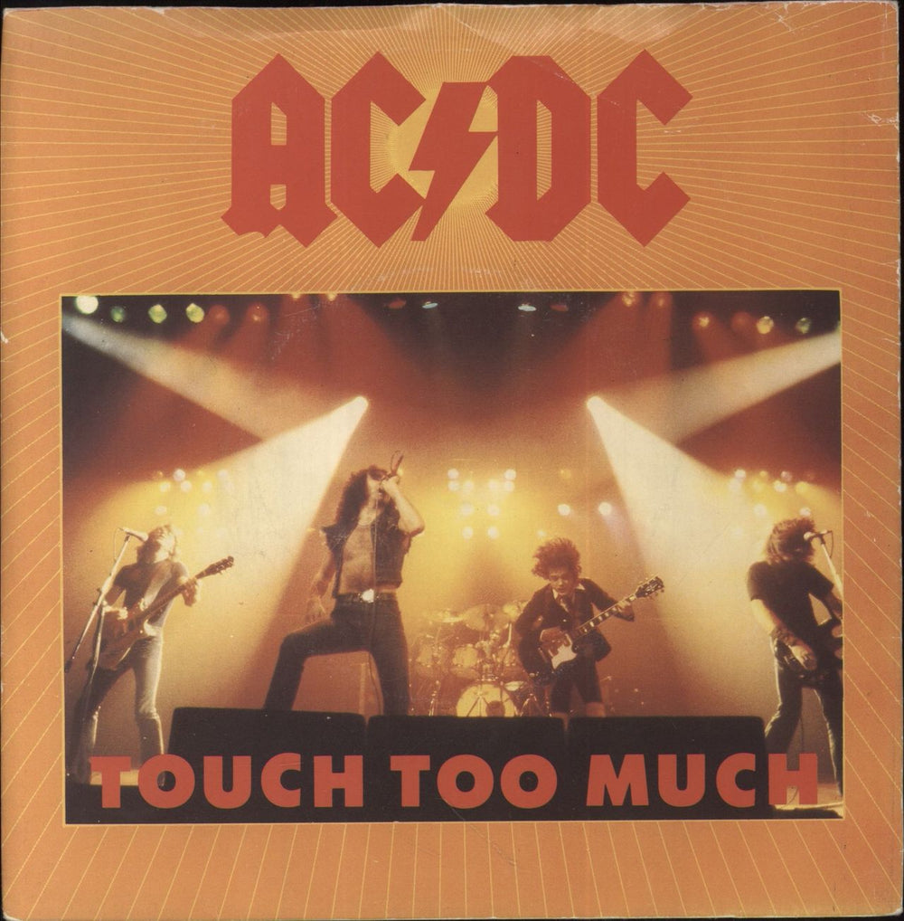 AC/DC Touch Too Much UK 7" vinyl single (7 inch record / 45) K11435