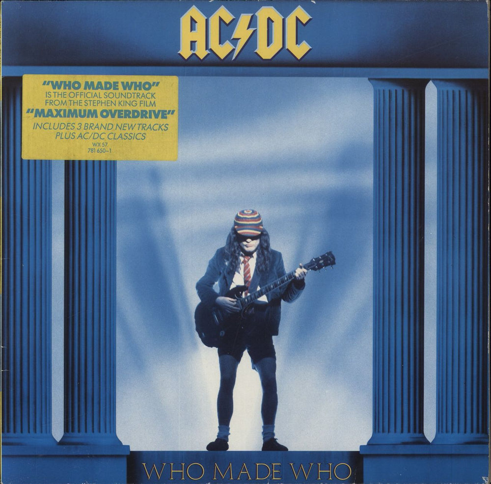 AC/DC Who Made Who - Hype Stickered Sleeve UK vinyl LP album (LP record) WX57