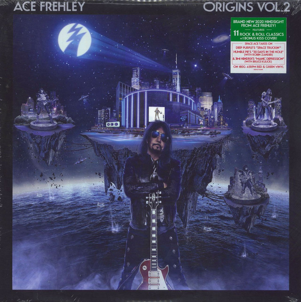 Ace Frehley Origins Vol. 2 - 180gm Red & Green Vinyl US 2-LP vinyl record set (Double LP Album) EOM-LP-46418