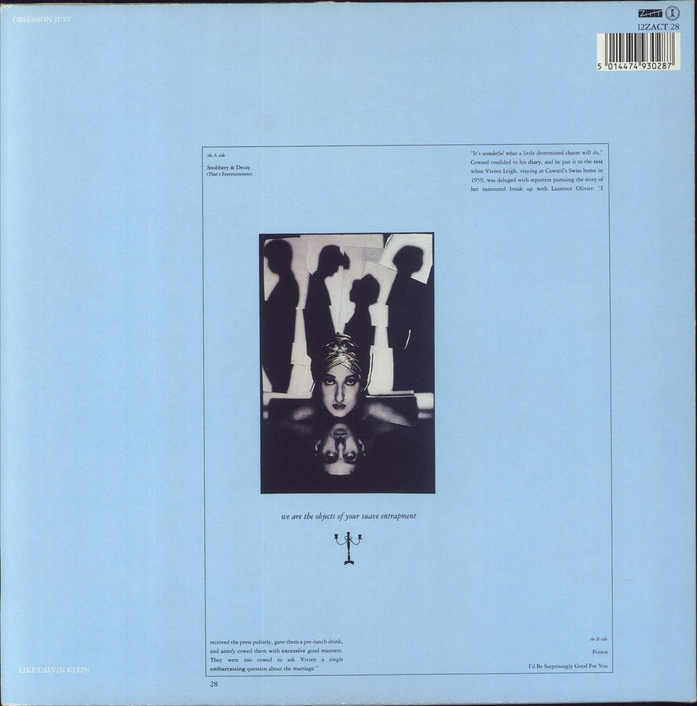 Act (Propaganda) Snobbery & Decay - Gatefold UK 12" vinyl single (12 inch record / Maxi-single) 5014474930287