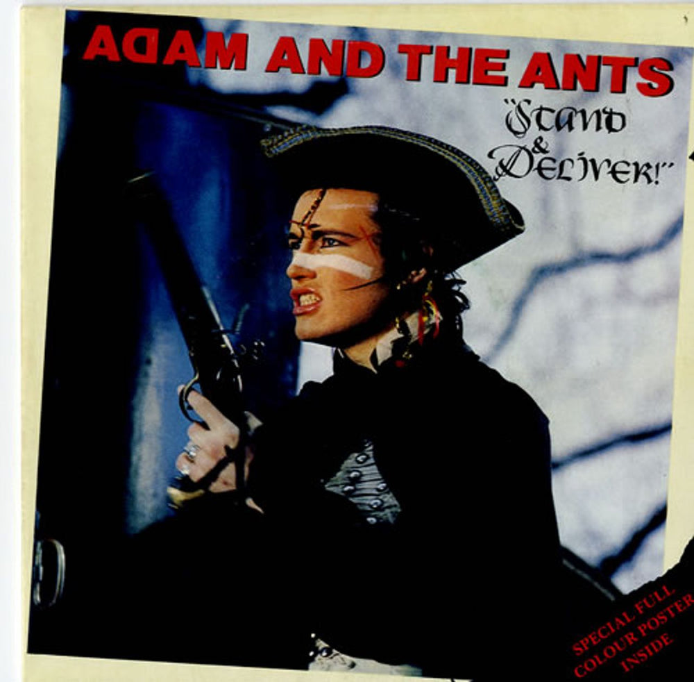 Adam & The Ants Stand & Deliver - Poster Sleeve UK 7" vinyl single (7 inch record / 45) CBSA1065