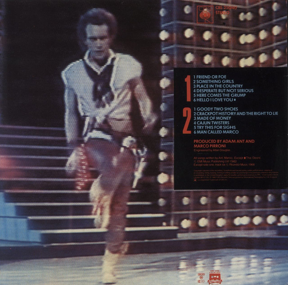 Adam Ant Friend Or Foe UK vinyl LP album (LP record)