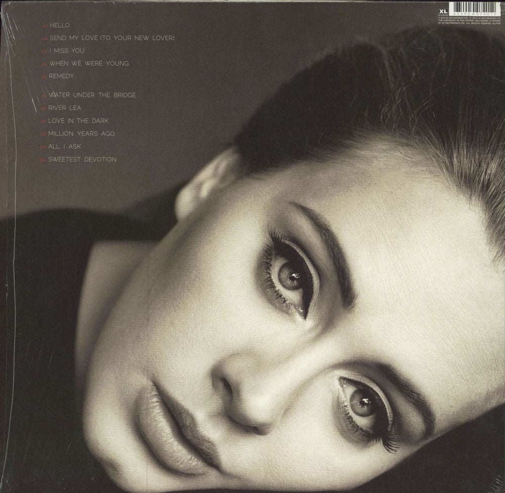 Adele 25 (Twenty Five) - Title Stickered Shrink UK vinyl LP album (LP record) 634904074012