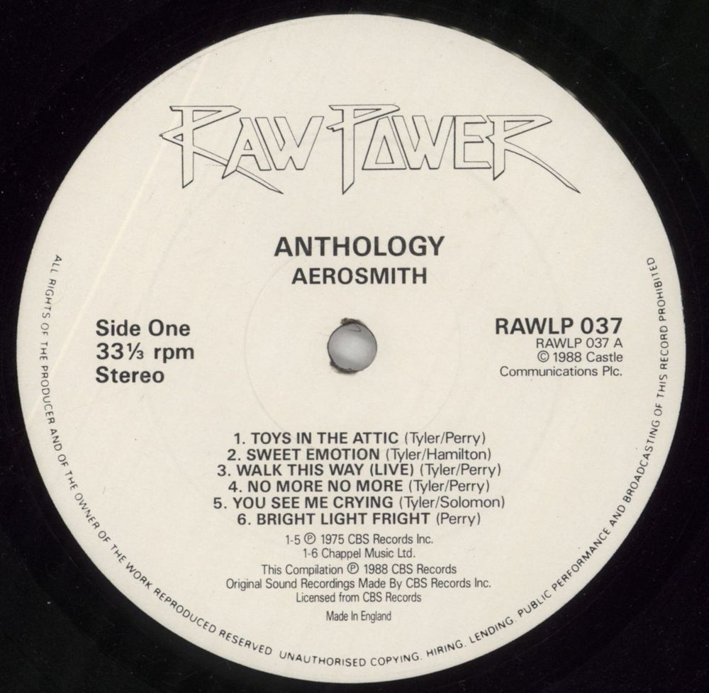 Aerosmith Aerosmith Anthology UK 2-LP vinyl record set (Double LP Album) AER2LAE859800