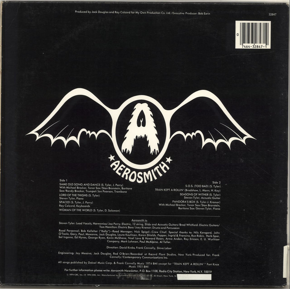 Aerosmith Get Your Wings US vinyl LP album (LP record) 074643284714