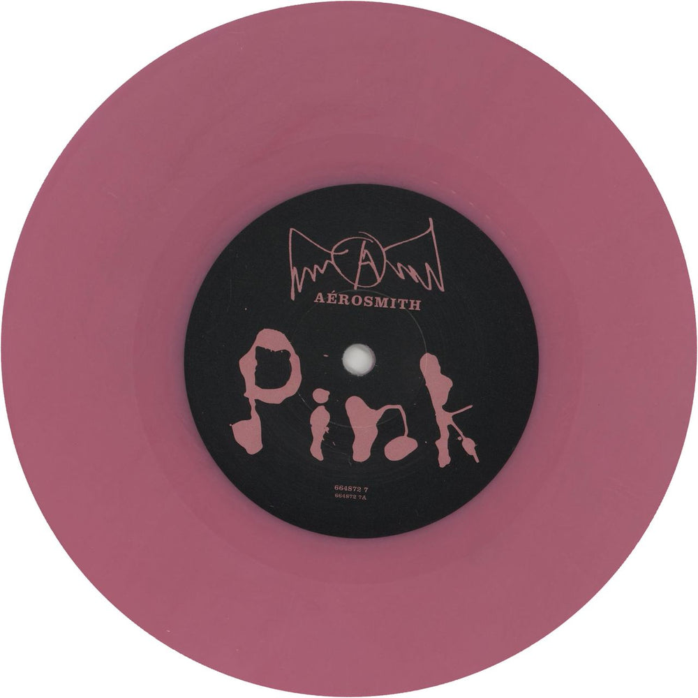 Aerosmith Pink - Pink Vinyl UK 7" vinyl single (7 inch record / 45) 664872-7