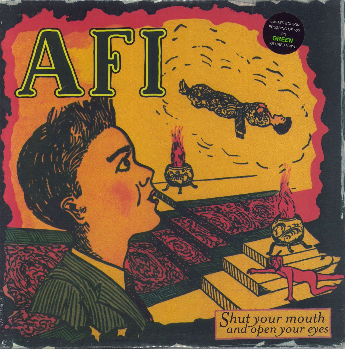 AFI Shut Your Mouth And Open Your Eyes - Green Vinyl US Vinyl LP —  RareVinyl.com